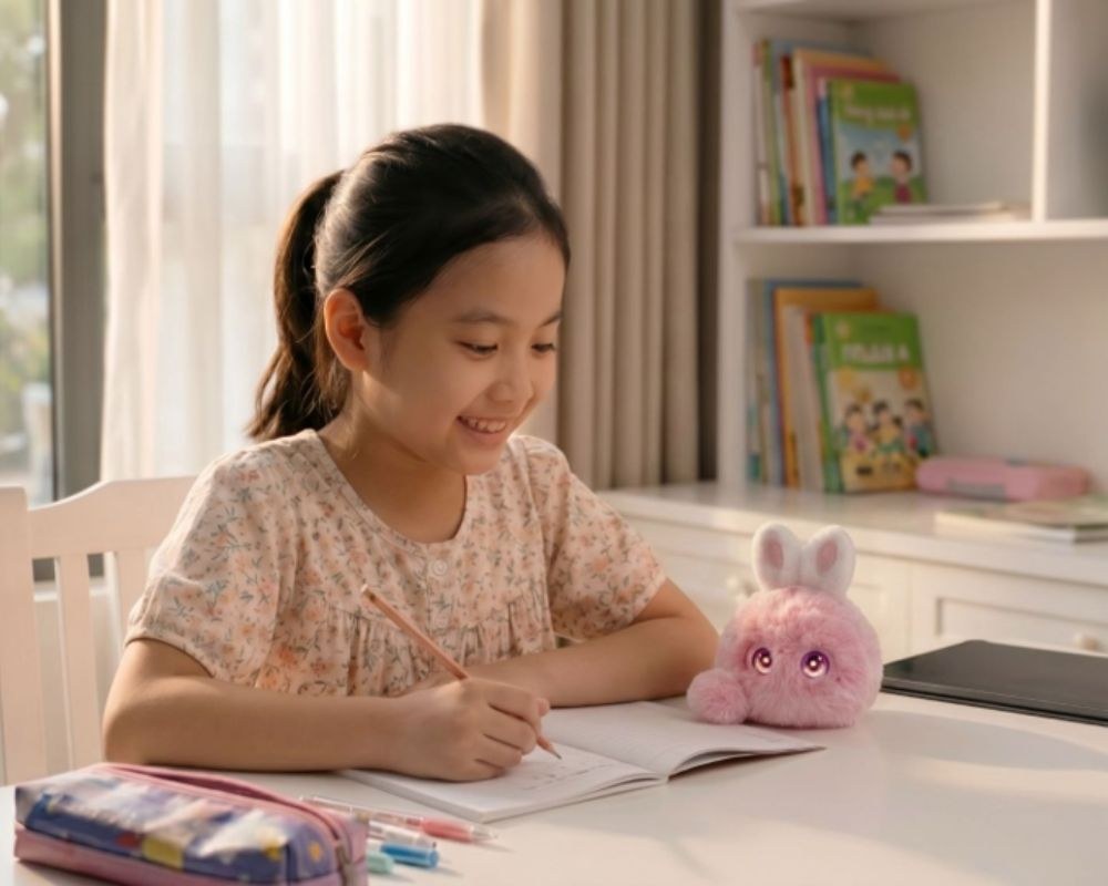 Cuppy có thể hỗ trợ trẻ học tiếng Anh không màn hình qua phương pháp trò chuyện, tương tác trực tiếp