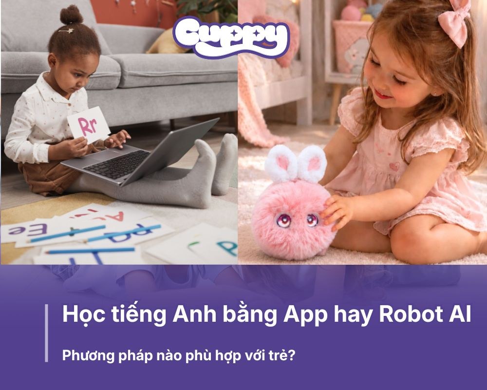 Học tiếng Anh bằng App hay Robot AI