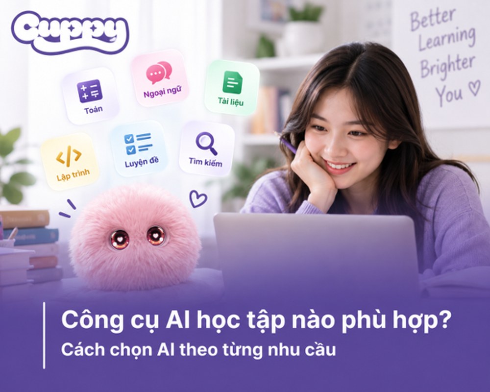 Chọn AI theo nhu cầu học thế nào phù hợp? 5 tiêu chí, 3 sai lầm
