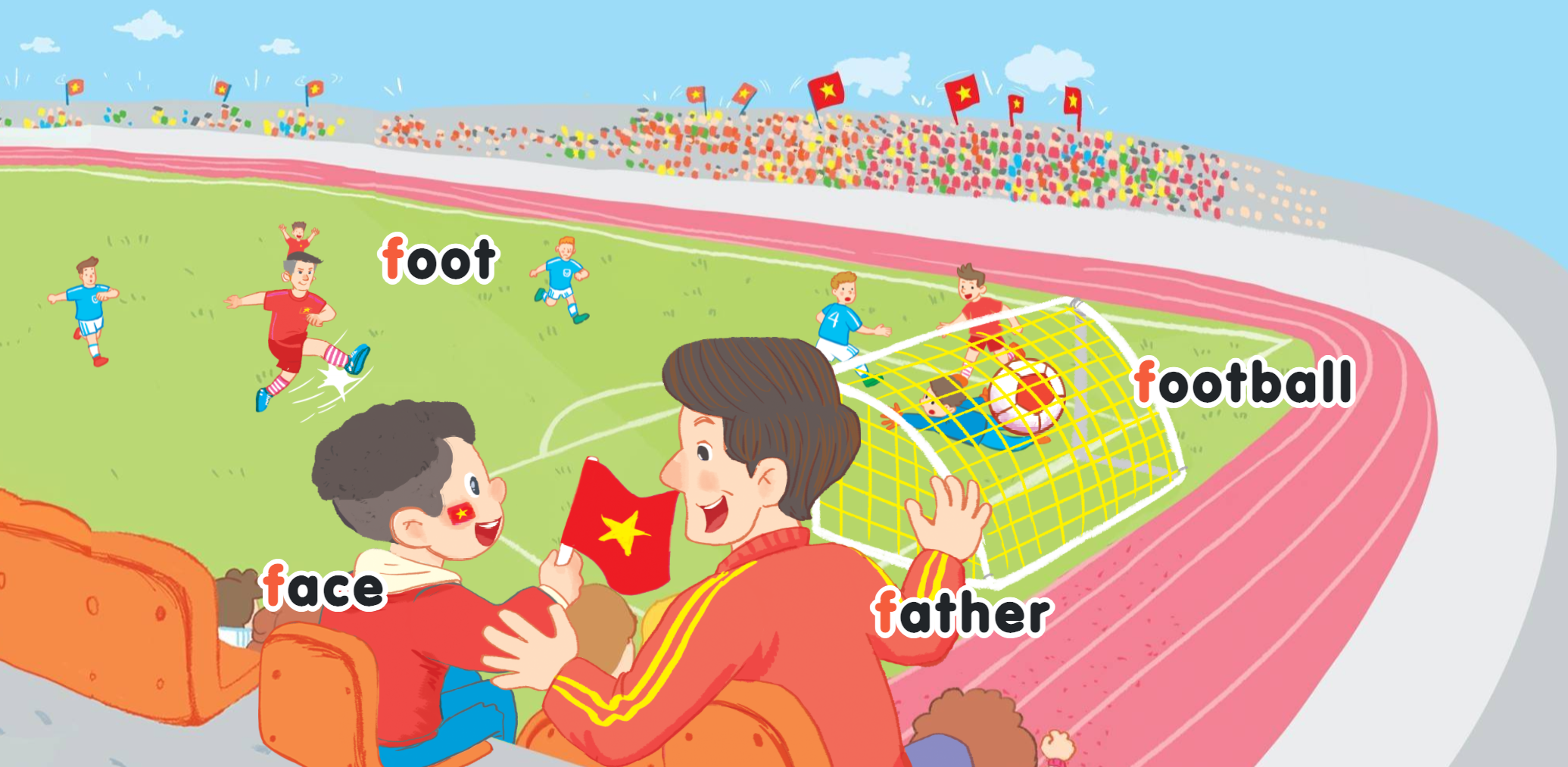 Cover: At the football match