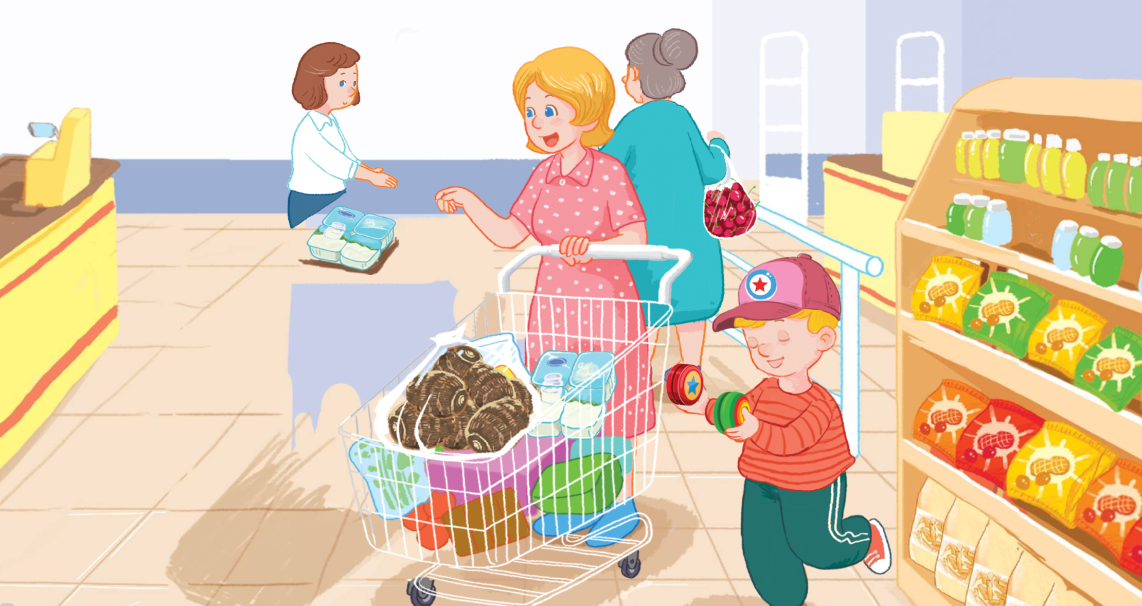 Cover: In the grocery store
